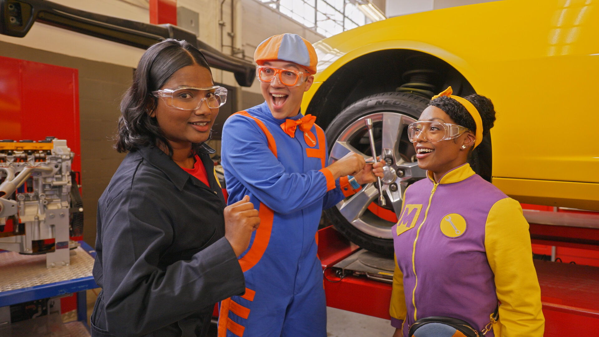 Blippi's Job Show S2E4 Mechanics