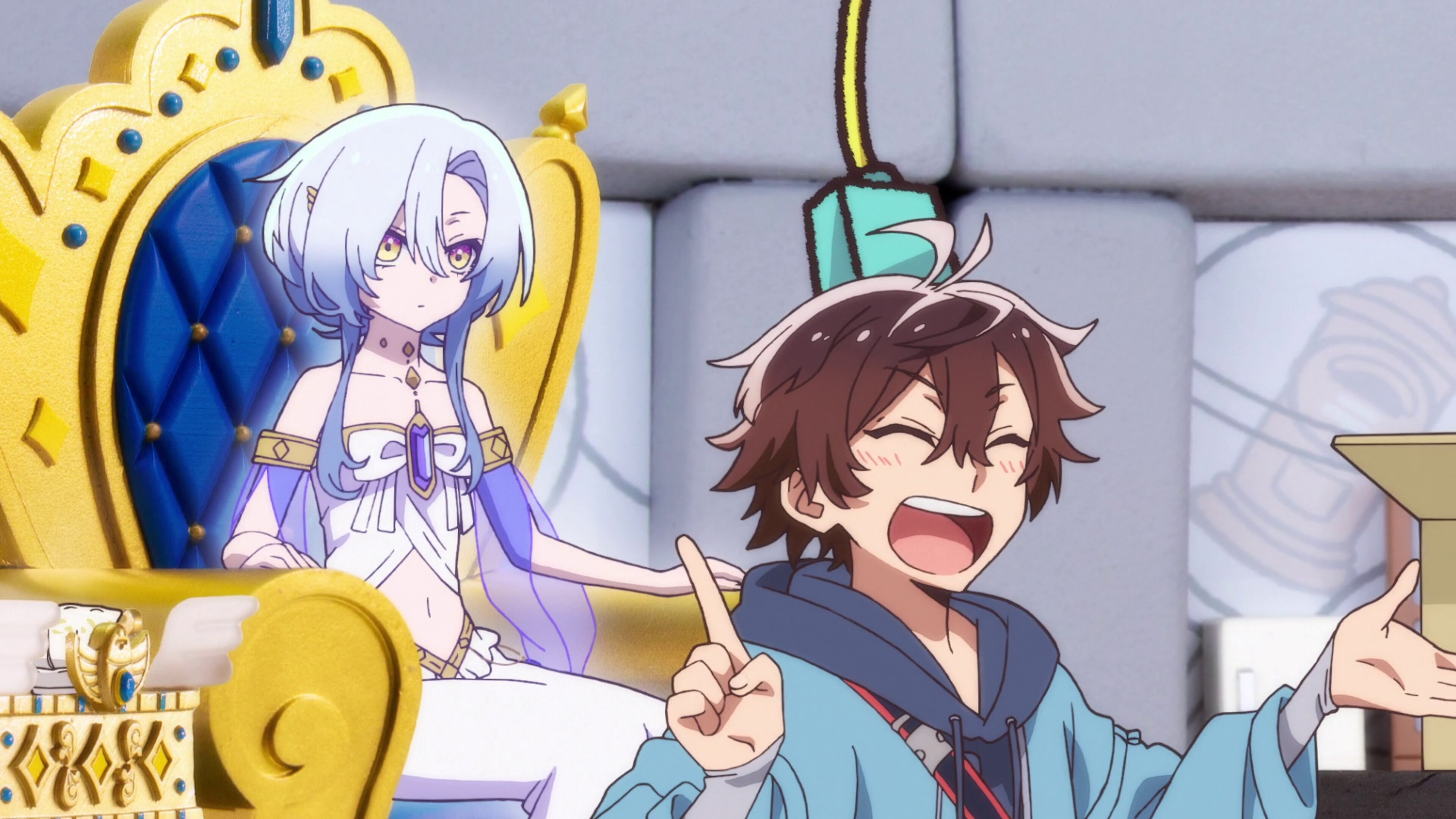 Megami Isekai Tensei Nani ni Naritai Desu ka Ore Yuusha no Rokkotsu de S1E4 Vegetable / The Lock on a Treasure Chest