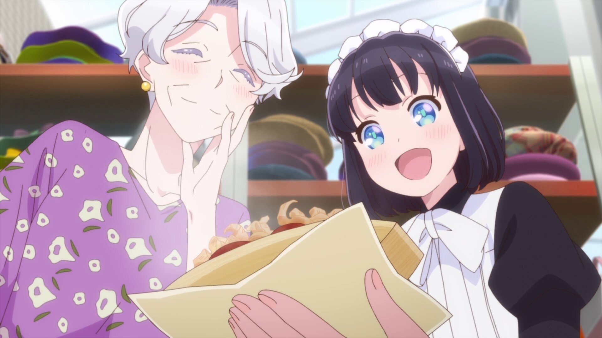 The Food Diary of Miss Maid S1E1 Taiyaki, Takoyaki, Odango, Convenience Store Onigiri, and Baumkuchen