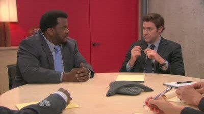 The Office S9E11 Suit Warehouse