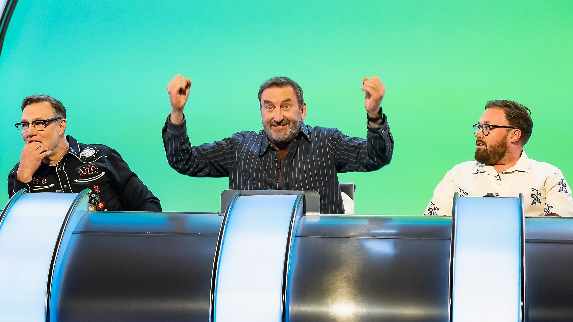 Would I Lie to You? S19E9 David Morrissey, Holly Willoughby, John Kearns, Montell Douglas